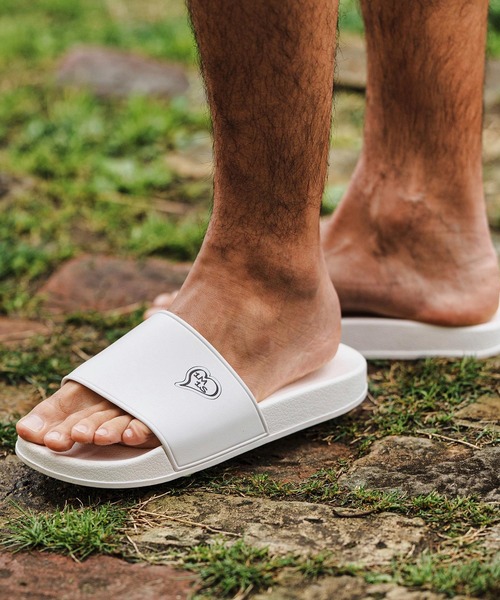 1minute 1second(ワンミニットワンセカンド)の「mko12746-shower sandals シャワーサンダル(サンダル・メンズ・ホワイト/ブラック・S/M/L/XL)」の2枚目の写真
