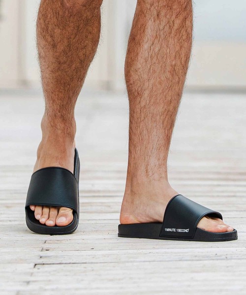 1minute 1second(ワンミニットワンセカンド)の「mko12746-shower sandals シャワーサンダル(サンダル・メンズ・ホワイト/ブラック・S/M/L/XL)」の11枚目の写真