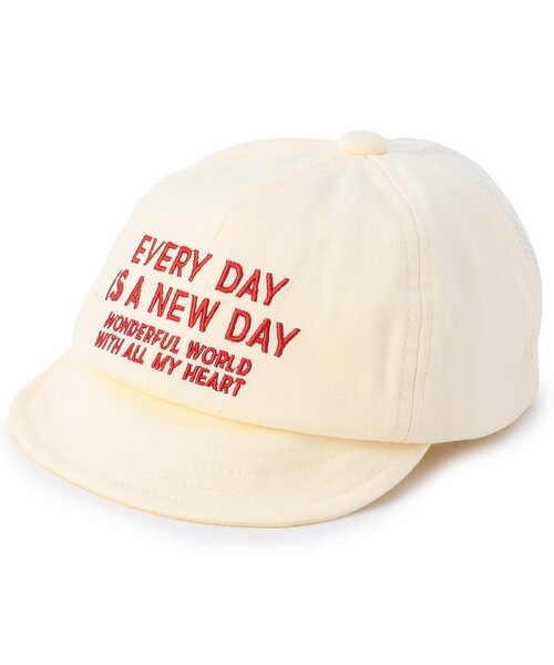 BREEZE（ブリーズ）の「【Bpop】キャップ（キャップ・キッズ・アイボリー/レッド/インディゴブルー・46/48）」の2枚目の写真