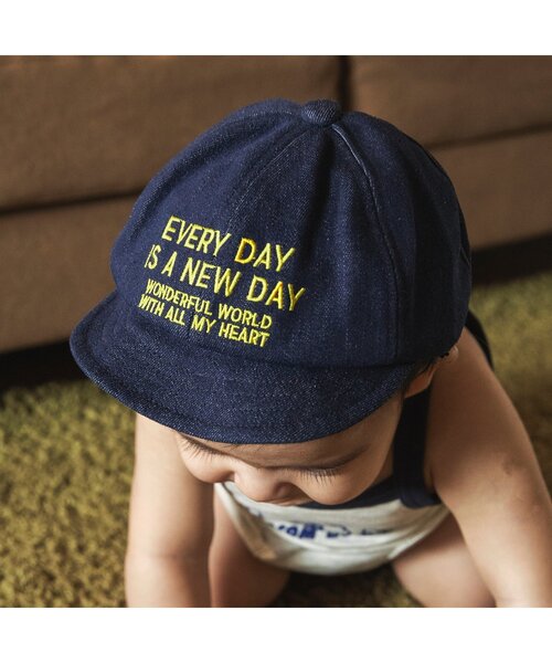 BREEZE（ブリーズ）の「【Bpop】キャップ（キャップ・キッズ・アイボリー/レッド/インディゴブルー・46/48）」の5枚目の写真