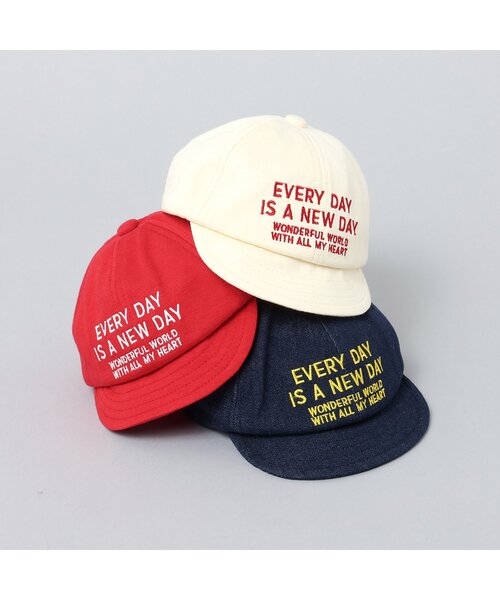 BREEZE（ブリーズ）の「【Bpop】キャップ（キャップ・キッズ・アイボリー/レッド/インディゴブルー・46/48）」の6枚目の写真