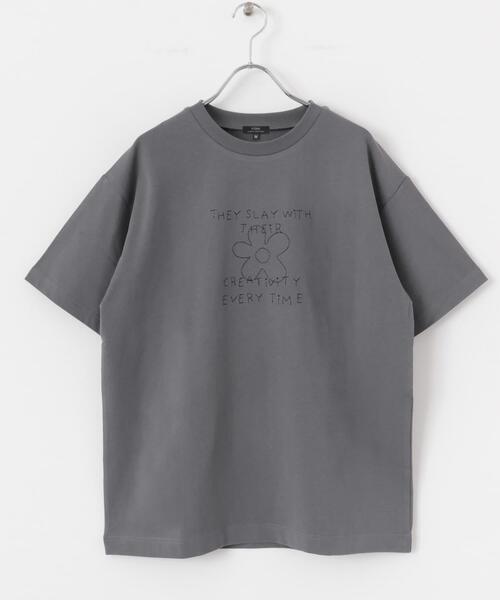 ITEMS URBANRESEARCH(アイテムズ アーバンリサーチ)の「レタード刺繍Tシャツ creativity(Tシャツ/カットソー・メンズ・チャコールグレー/ブラック/ホワイト・MEDIUM/LARGE)」の21枚目の写真