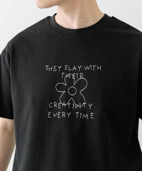 ITEMS URBANRESEARCH(アイテムズ アーバンリサーチ)の「レタード刺繍Tシャツ creativity(Tシャツ/カットソー・メンズ・チャコールグレー/ブラック/ホワイト・MEDIUM/LARGE)」の17枚目の写真