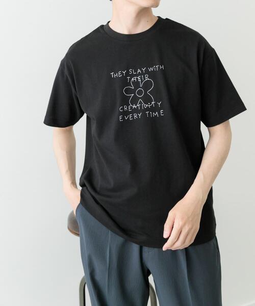 ITEMS URBANRESEARCH(アイテムズ アーバンリサーチ)の「レタード刺繍Tシャツ creativity(Tシャツ/カットソー・メンズ・チャコールグレー/ブラック/ホワイト・MEDIUM/LARGE)」の15枚目の写真