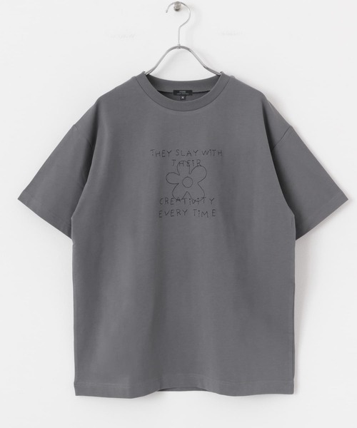 セール】レタード刺繍Tシャツ creativity（Tシャツ/カットソー