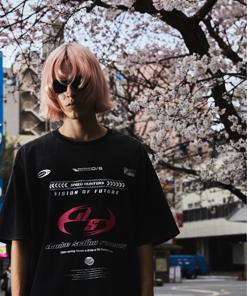 大人気【DankeSchon/ダンケシェーン】POWDER RACE PINK Tシャツ DankeSchon/ダンケシェーン/POWDER S/S TEE RACE PINK | L.H.P