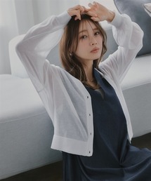 小さいサイズ ショート丈ニットカーディガン 低身長さん・小柄女性