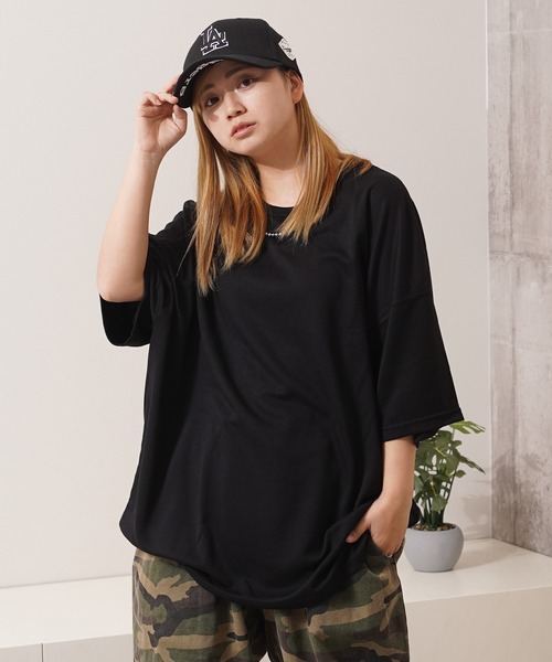 1111clothing(ワンフォークロージング)の「スーパービッグ ドルマンTシャツ / Super Big Dolman T-Shirt(Tシャツ/カットソー・レディース・ピンク/その他/チャコールグレー/ホワイト/ブラック・M/L)」の12枚目の写真