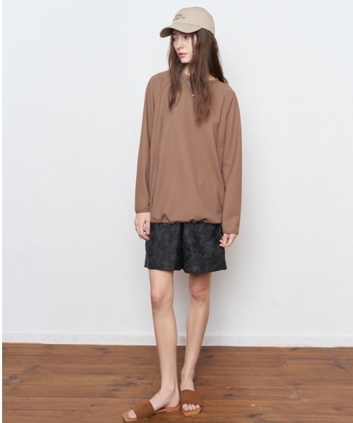 Muel Chic（ミュエルシック）の「Effie short pants エフィーショートパンツ（その他パンツ・レディース・オフホワイト/ブラウン/ブラック・MEDIUM/SMALL）」の19枚目の写真