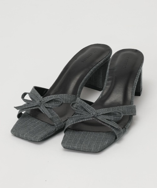 FOREVER 21（フォーエバー トゥエンティーワン）の「【2025SS】アソートリボンサンダル（サンダル・レディース・ストライプ/ブラック・LARGE/MEDIUM）」の16枚目の写真