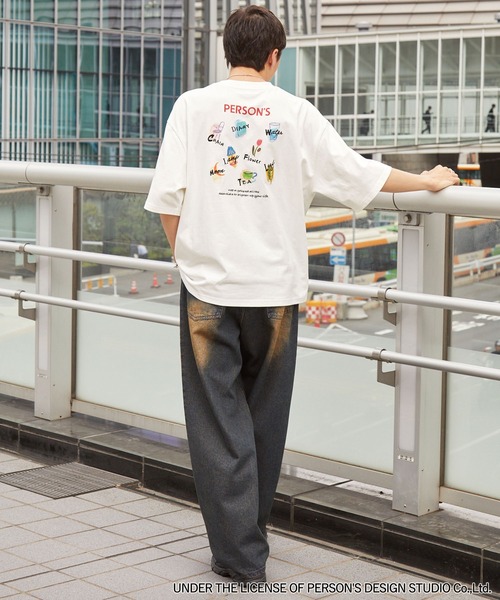 PERSON'S/パーソンズ 別注 グラフィックデザインプリント 刺繍