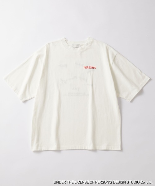 PERSON'S（パーソンズ）の「PERSON'S/パーソンズ 別注 グラフィックデザインプリント 刺繍 半袖Tシャツ（Tシャツ/カットソー・レディース・スミクロ/ホワイト/ブラック系/オフホワイト・L/M）」の22枚目の写真