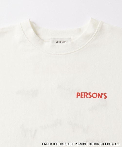 PERSON'S（パーソンズ）の「PERSON'S/パーソンズ 別注 グラフィックデザインプリント 刺繍 半袖Tシャツ（Tシャツ/カットソー・レディース・スミクロ/ホワイト/ブラック系/オフホワイト・L/M）」の18枚目の写真
