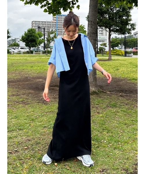 Ungrid（アングリッド）の「サッカーストライプハーフスリーブショートシャツ（シャツ/ブラウス・レディース・ブルー/オフホワイト/イエロー・FREE）」の19枚目の写真