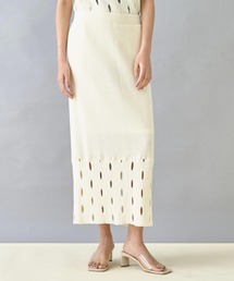 Settimissimo（セッティミッシモ）の「切替デザインニットナロースカート（スカート）」