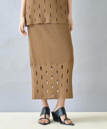 Settimissimo（セッティミッシモ）の「切替デザインニットナロースカート（スカート）」