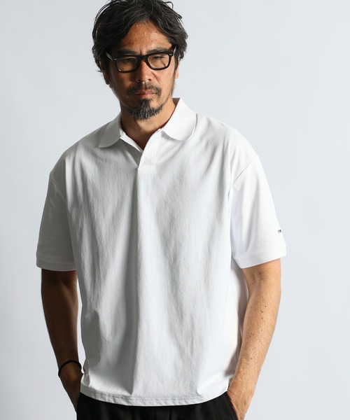 AIR FLEX」MOSS STITCH SKIPPER POLO：高収縮機能素材「エア