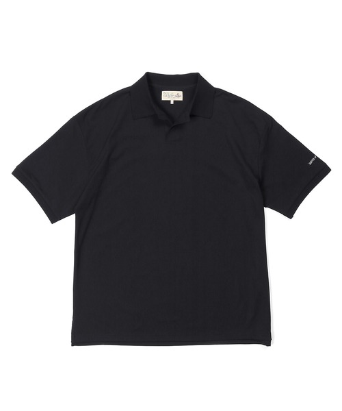 The DUFFER of ST.GEORGE（ザダファーオブセントジョージ）の「「AIR FLEX」MOSS STITCH SKIPPER POLO：高収縮機能素材「エアフレックス」鹿の子編み スキッパーポロシャツ（ポロシャツ・メンズ・ネイビー/ライトグレー/ホワイト・X-LARGE/LARGE/MEDIUM）」の14枚目の写真