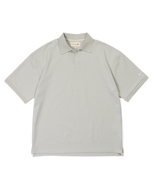 The DUFFER of ST.GEORGE（ザダファーオブセントジョージ）の「「AIR FLEX」MOSS STITCH SKIPPER POLO：高収縮機能素材「エアフレックス」鹿の子編み スキッパーポロシャツ（ポロシャツ・メンズ・ネイビー/ライトグレー/ホワイト・X-LARGE/LARGE/MEDIUM）」の13枚目の写真