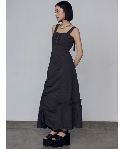 EMODA アシンメトリーデニムワンピース アシンメトリードローマキシワンピース（ワンピース）｜EMODA