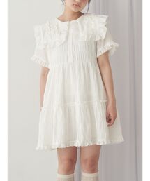 merry jenny | くるくるフリルカラーミニワンピース(ワンピース)