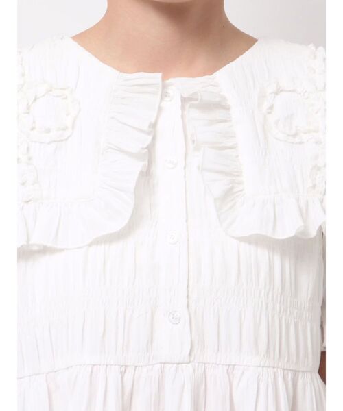 merry jenny（メリージェニー）の「くるくるフリルカラーミニワンピース（ワンピース・レディース・ブラック/オフホワイト・FREE）」の14枚目の写真