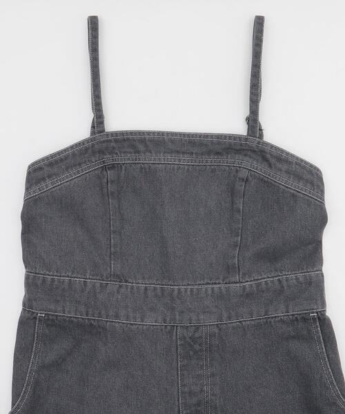 WEGO（ウィゴー）の「WEGO/デニムサロペット（サロペット/オーバーオール・レディース・コバルトブルー/ブラック・FREE）」の20枚目の写真