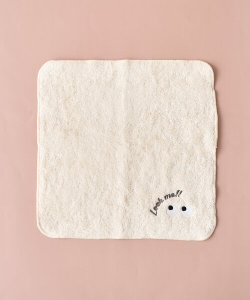 BIRTHDAY BAR（バースデイバー）の「おめめ　刺繍タオルハンカチ（ハンカチ/ハンドタオル・レディース・アイボリー/ブラウン・0）」の3枚目の写真