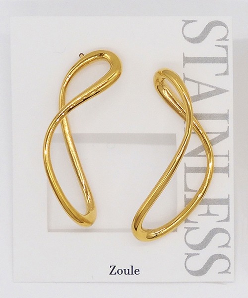 Zoule(ゾーラ)の「Zoule ゾーラ:ステンレスシリーズ stainless P-62 ステンレス ピアス(ピアス(両耳用)・レディース・シルバー/ゴールド・FREE)」の14枚目の写真