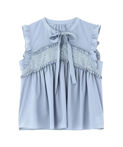 PROPORTION BODY DRESSING(プロポーションボディドレッシング)の「レースドッキングボウタイブラウス / 1215210612(シャツ/ブラウス・レディース・ブラック/ブルー/ホワイト・FREE)」の14枚目の写真