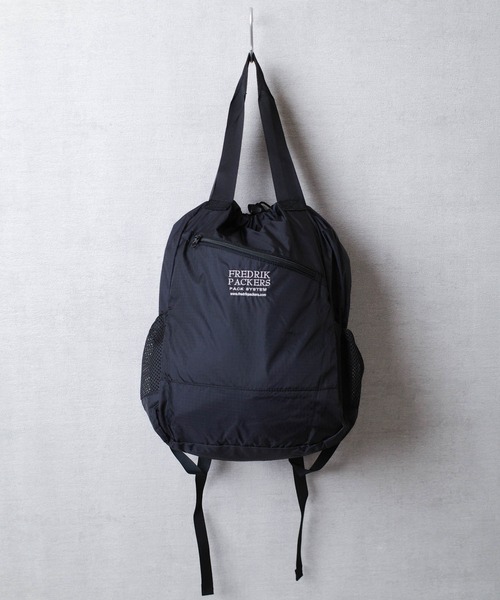FREDRIK PACKERS（フレドリックパッカーズ）の「【FREDRIK PACKERS】70D 2WAY PACKPACK 70デニール ツーウェイ バックパック（バックパック/リュック・レディース・ブラック/カーキ・FREE）」の7枚目の写真