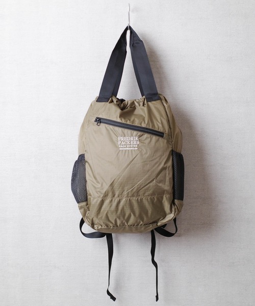 FREDRIK PACKERS（フレドリックパッカーズ）の「【FREDRIK PACKERS】70D 2WAY PACKPACK 70デニール ツーウェイ バックパック（バックパック/リュック・レディース・ブラック/カーキ・FREE）」の13枚目の写真