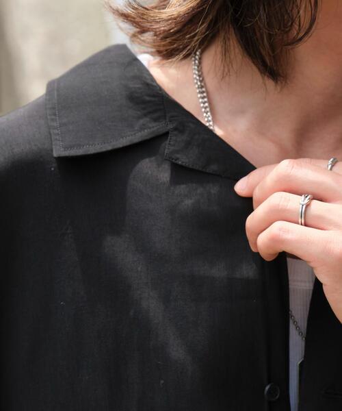 WEGO（ウィゴー）の「WEGO/オープンカラーグラフィックシャツ（シャツ/ブラウス・メンズ・ブラック系その他/ブラック・MEDIUM/LARGE）」の12枚目の写真