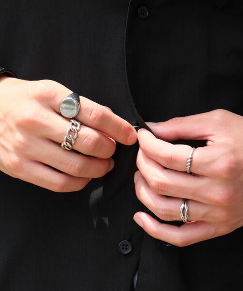 WEGO（ウィゴー）の「WEGO/オープンカラーグラフィックシャツ（シャツ/ブラウス・メンズ・ブラック系その他/ブラック・MEDIUM/LARGE）」の10枚目の写真