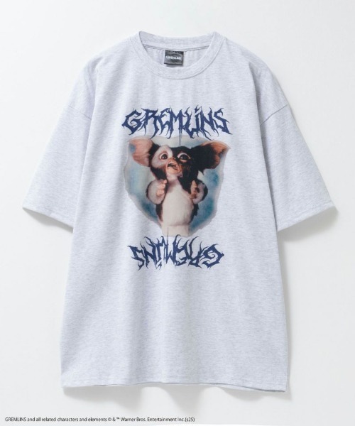 Mac-House(マックハウス)の「【別注デザイン】 GREMLINS ホラーデザインTシャツ(Tシャツ/カットソー・メンズ・オートミール/チャコールグレー・M/L/XL)」の1枚目の写真