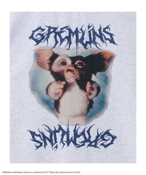 Mac-House(マックハウス)の「【別注デザイン】 GREMLINS ホラーデザインTシャツ(Tシャツ/カットソー・メンズ・オートミール/チャコールグレー・M/L/XL)」の4枚目の写真