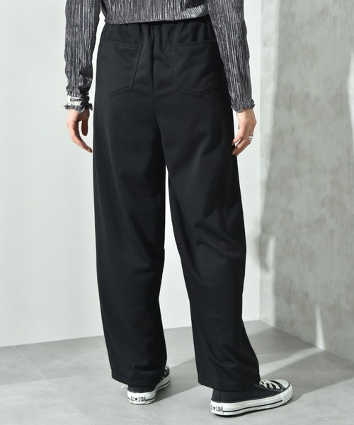 INTERPLANET（インタープラネット）の「裏毛カーブパンツ（その他パンツ・レディース・グレー/ブラック・FREE）」の9枚目の写真