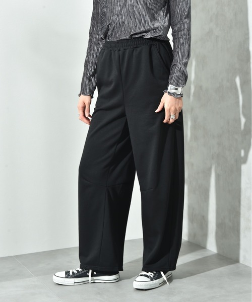 INTERPLANET（インタープラネット）の「裏毛カーブパンツ（その他パンツ・レディース・グレー/ブラック・FREE）」の10枚目の写真