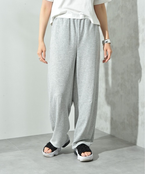 INTERPLANET（インタープラネット）の「裏毛カーブパンツ（その他パンツ・レディース・グレー/ブラック・FREE）」の14枚目の写真