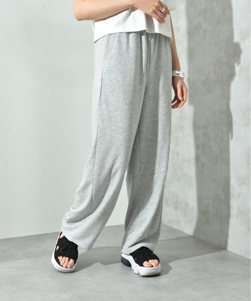 INTERPLANET（インタープラネット）の「裏毛カーブパンツ（その他パンツ・レディース・グレー/ブラック・FREE）」の15枚目の写真