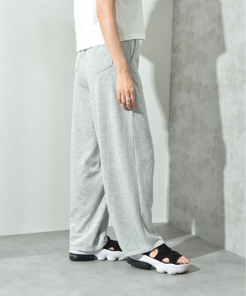 INTERPLANET（インタープラネット）の「裏毛カーブパンツ（その他パンツ・レディース・グレー/ブラック・FREE）」の16枚目の写真