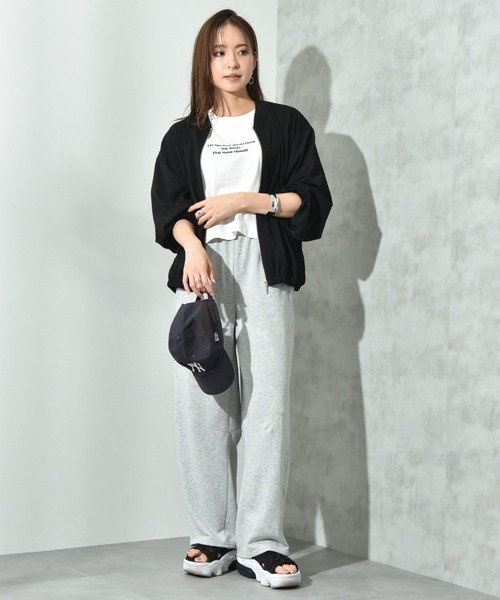 INTERPLANET（インタープラネット）の「裏毛カーブパンツ（その他パンツ・レディース・グレー/ブラック・FREE）」の19枚目の写真