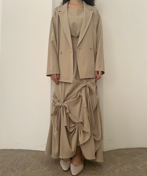 【et.UNiVER】 Frourish attached ドレス 結婚式 L et.UNiVER ドレス Frourish attched dress : ZOZOTOWN Yahoo!店 - 通販