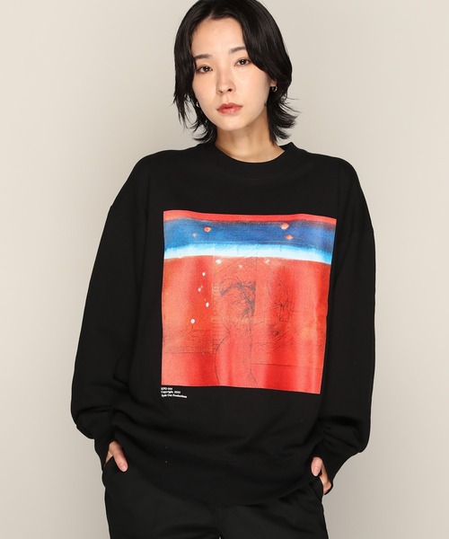 YEN TOWN MARKET(イェンタウンマーケット)の「【Nujabes】ヌジャベス Modal Soul ライニング クルーネック スウェット(スウェット・メンズ・ホワイト/サンドベージュ/ブラック/ヘザーグレー・L/M/XL)」の10枚目の写真