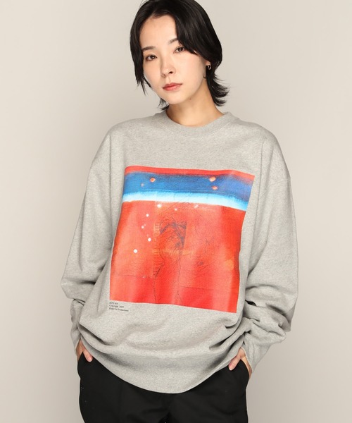 YEN TOWN MARKET(イェンタウンマーケット)の「【Nujabes】ヌジャベス Modal Soul ライニング クルーネック スウェット(スウェット・メンズ・ホワイト/サンドベージュ/ブラック/ヘザーグレー・L/M/XL)」の16枚目の写真