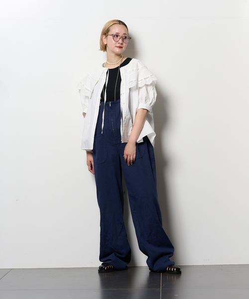 ●GREEN BUTTER●Denim Overall サロペット★日本未入荷 GREEN BUTTER ZIPPER オーバーオール（サロペット