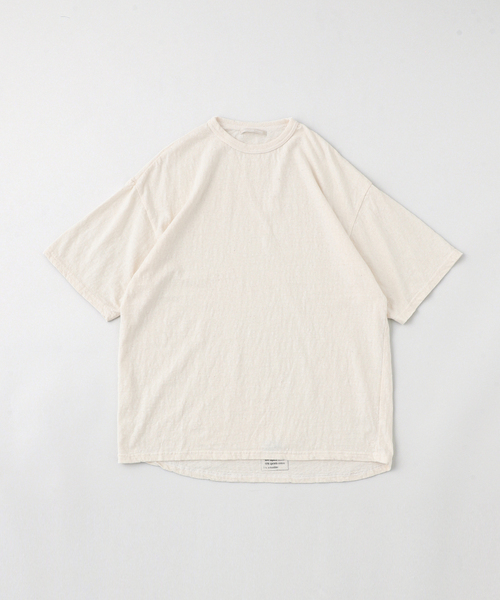 RIDING HIGH（ライディングハイ）の「RIDING HIGH / ライディングハイ NONDYED FABRIC S/S TEE（Tシャツ/カットソー・メンズ・アイボリー/ホワイト・MEDIUM/LARGE）」の2枚目の写真