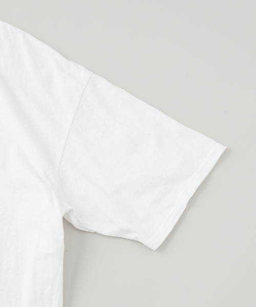 RIDING HIGH（ライディングハイ）の「RIDING HIGH / ライディングハイ NONDYED FABRIC S/S TEE（Tシャツ/カットソー・メンズ・アイボリー/ホワイト・MEDIUM/LARGE）」の5枚目の写真