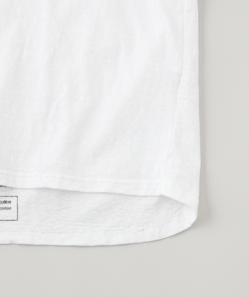 RIDING HIGH（ライディングハイ）の「RIDING HIGH / ライディングハイ NONDYED FABRIC S/S TEE（Tシャツ/カットソー・メンズ・アイボリー/ホワイト・MEDIUM/LARGE）」の6枚目の写真