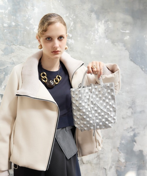 Cepica（セピカ）の「牛床革エンボスミニトート（トートバッグ・レディース・ブラック/シルバー・FREE）」の12枚目の写真